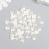Decor for creativity plastic "Pearl heart" 0.8x0.8 cm