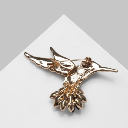 Book "Bird" hummingbirds, black color in gold-1