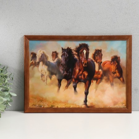 Photo frame 21x30 (7N92) Walnut (plastic screen)-1