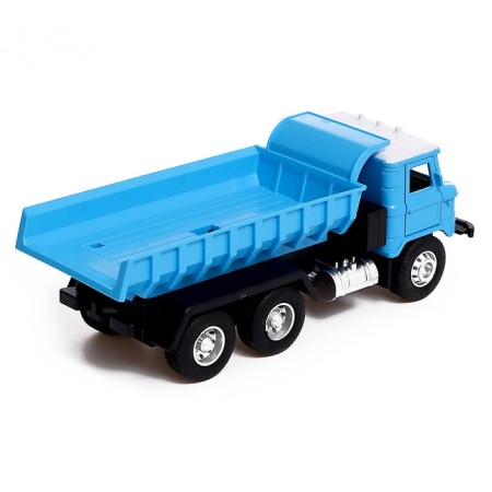 Metal truck "dump truck", inertial, blue color-2