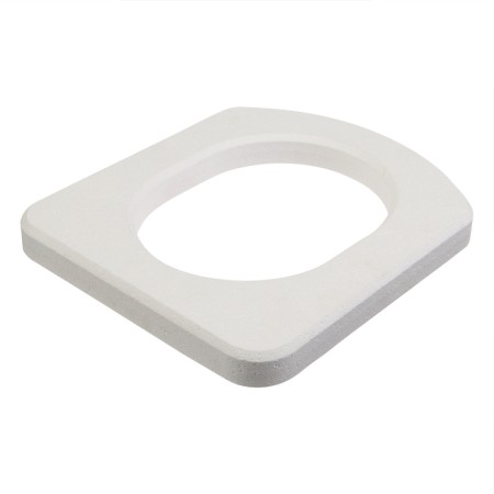 Seat toilet seat, 44 × 38 cm, density 25 kg/m³, foam, white-6
