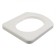 Seat toilet seat, 44 × 38 cm, density 25 kg/m³, foam, white