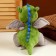 Soft toy "Dragon", with a blue tummy, 20 cm, the color is gray-green