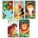 Notepad7.48 Listenclies "Cute Animals", cover coated cardboard, block 60 g/m2, mix