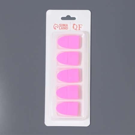 Equal for removing gel polish, silicone, on blist, 5 pcs, color mix-4