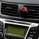 Decoration in a car deflector, lipstick lips
