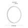 Partial lamp, 48W LED 3000-6500K, 3800LAM, white color, IP43 with FDU