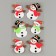 New Year's set of stickers from EVA "Snowmen", 6 pcs.