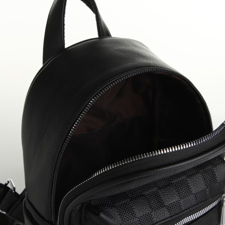 Women's backpack on lightning, black color-4