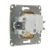 SEG GLOSSA, 16 A, 250 V, built -in, with salary, curtains, iP20, beige, GSL000245