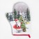 Kitchen kit “I wish you happiness” mittens-output 20x28cm, 19x19cm severity, 100% cotton