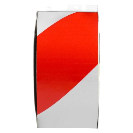 Signal tape, adhesive "Unibob" reflective, red -white, width - 48 mm, 5 m-3