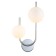 Wall lamp 2x40W G9, size 39x24x18 cm