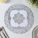 A set of openwork shade “Flowers”, D = 30 cm, 4 pcs, PVC, silver color