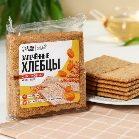 Bakes baked with carrots, without sugar, 60 g.