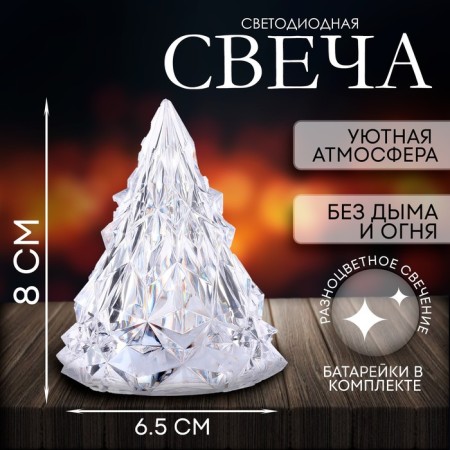 Speech LED "Pyramid" is large, shimmers with different colors