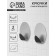 Self -adhesive hooks "oval", 2 pcs, metal, 5 × 4 × 2 cm, chrome