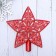 Tips "Star" openwork, 15x15 cm, red