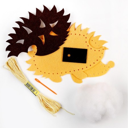 Set for creating a toy made of felt "Hedgehog"-1