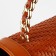 Handle for a bag, metal, with screws for fastening, 12.8 × 6.5 cm, gold/brown color