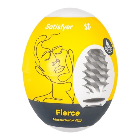 Unrealistic masturbator Satiffyer Egg Single (Fierce), TPE, yellow color-1