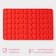 Form for marmalade Dolyan "New Year's mood", silicone, 72 cells, 29 × 18 × 0.6 cm, red color