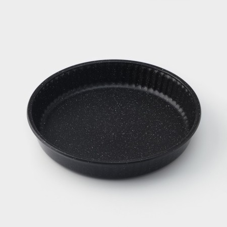 Form for baking from heat -resistant glass for microwave Borcam, D = 26 cm