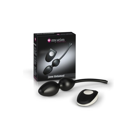 Vaginal balls Mystim Jane Untamed Geisha Balls Vibe, electrical stimulation, with vibration, silicone, 3.5 cm-2