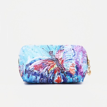 Cosmetic bag with lightning, blue/multi -colored color-1