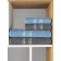 A set of tanks of terry Grey & Blue, size 50x80 cm-2 pcs, 70x130 cm-2 pcs, multicolor