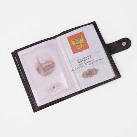 Cover for autoDocations and passports, department for bills, textura, brown color-7