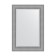 Mirror with fatset in a baguette frame, silver chain mail 88 mm, 67x97 cm