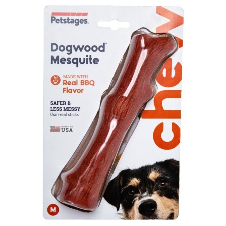 Игрушка Petstages Mesquite Dogwood для собак,маленькая, с ароматом барбекю 16 см-1