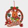 Decorative decoration (suspension) "Merry Christmas" 36.5x31.5 cm