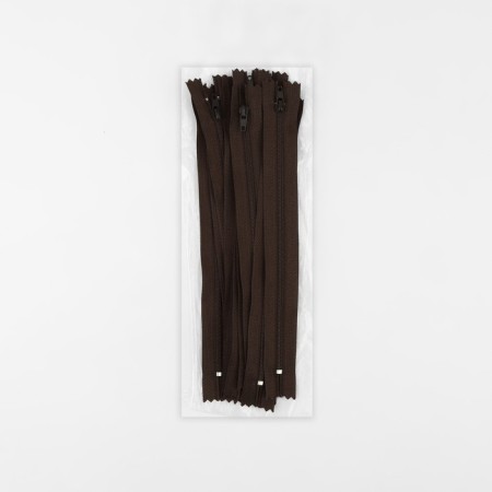 Lightning "Spiral", No. 3, non -proceeding, castle machine, 20 cm, brown color-2