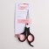 Hairdressers scissors with emphasis, blade - 6 cm, black/red color