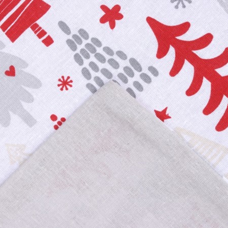 Bed linen "Ethel" duet New Year’s Pattern 143x215 cm - 2 pcs, 220x240 cm, 70x70 cm - 2 pcs, calico-7