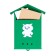 Mail box without a lock (with a loop), vertical, "house", mix