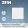 Ventilation grate Zein Lux RM1919, 190 x 190 mm, with a grid, metal, white