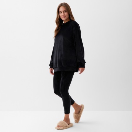 Women's costume (sweatshirt and leggings) KAFTAN PLUSHY p. 44-46, black-1