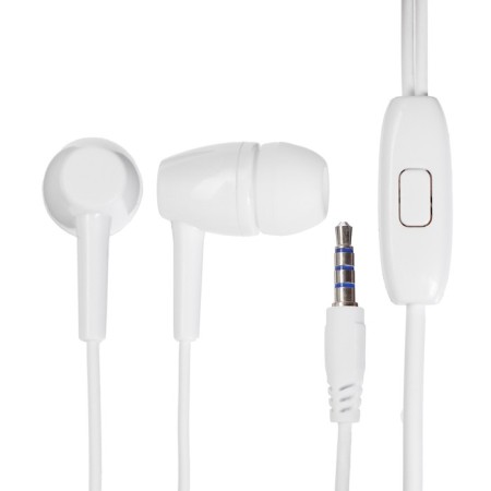 Headphones Mobility MT-25, vacuum, microphone, 105 dB, 16 Ohm, 1.2 m, white