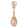 Koshellek talisman: spoon of a rake “Money”, 4.6 x 1.2 cm.