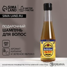 Шампунь для волос, ежедневный уход, «Настоящий мужик», 250 мл, аромат кипариса и зелёного яблока, ЧИСТОЕ СЧАСТЬЕ