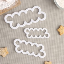 A set of confectionery recesses for marzipan and dough of the BUTOTO, 3 pcs, 16.5 × 7 cm, 13 × 5 cm, 10 × 4 cm
