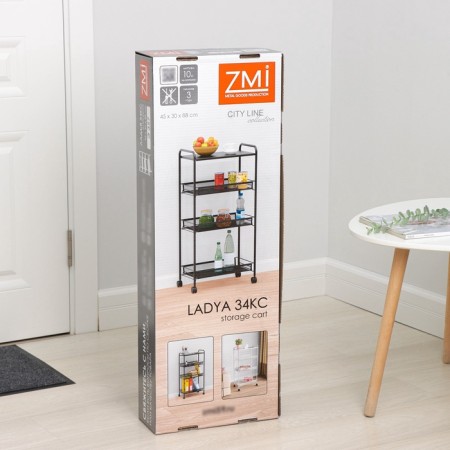 Roadfly 34X, 4 tiers, 45 × 30 × 88 cm, black color-4