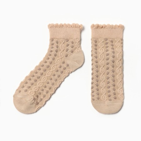 Children's socks in the Minaku Minaku pattern, central work (4-8 years)