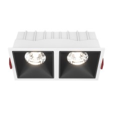 The built-in lamp Technical DL043-02-15W4K-SQ-WB, LED, 30 W, 167x85x63 mm, 2350 lm, 4000k, white-black
