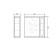 Cabinet-mirror Kyoto 70 (wenge) right 15 cm x 70 cm x 70 cm