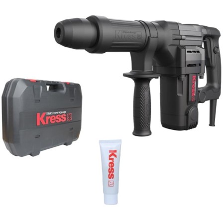 Jumping hammer Kress KU341, 220 V, 1200 W, 3500 beats/min, 14 J, SDS-MAX, case-4