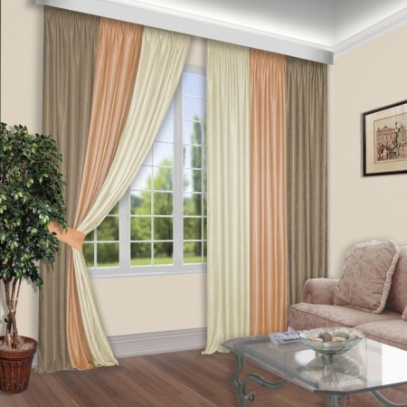 Set of curtains, size 180x250 cm, 2 pcs